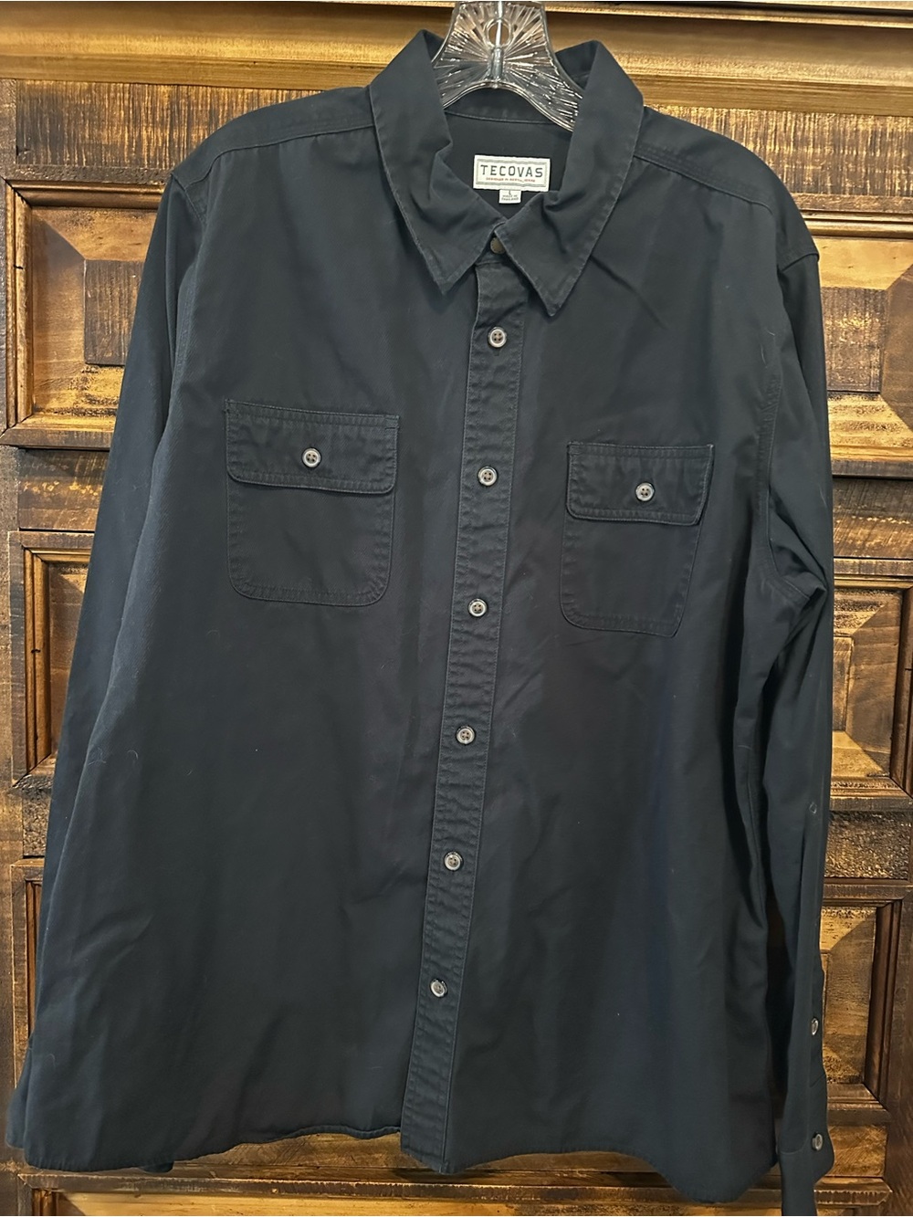 Tecovas Black Casual Button-Down Utility Shirt